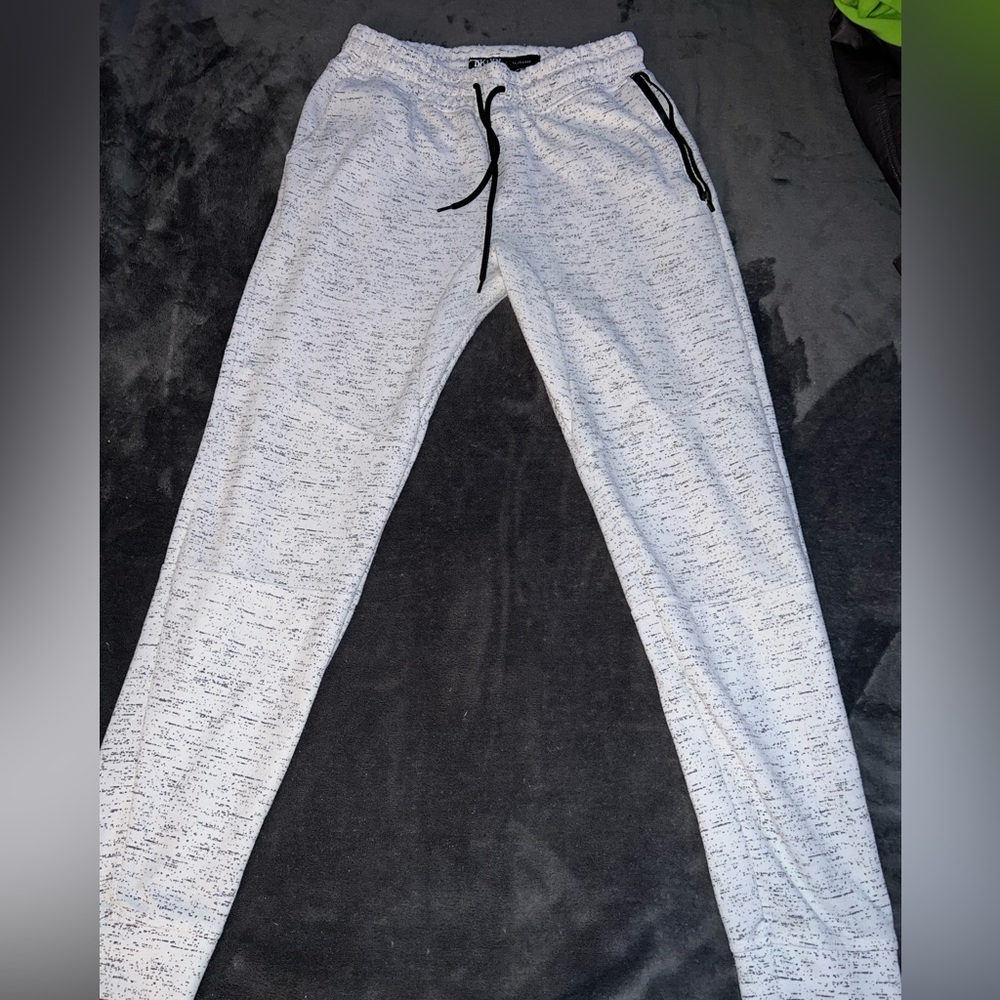 BKLYN White And Black Joggers!